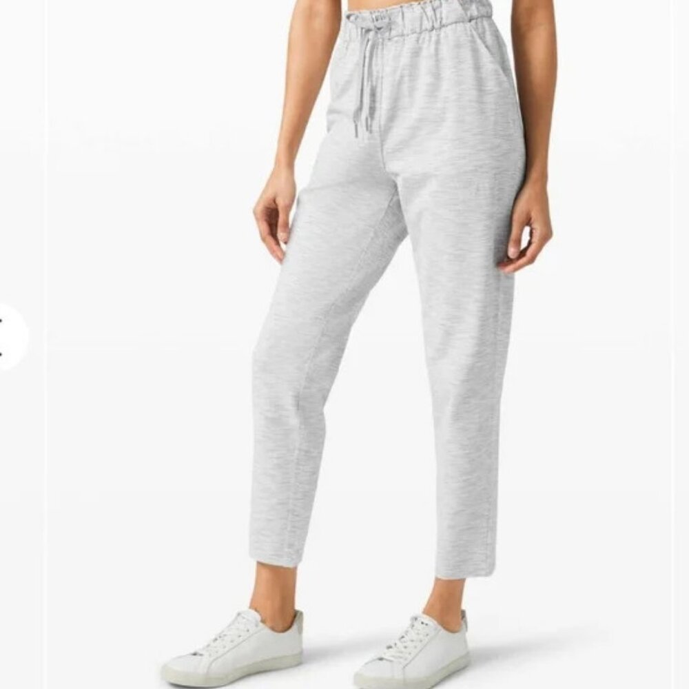 lululemon athletica Light Gray Straight Leg Pants